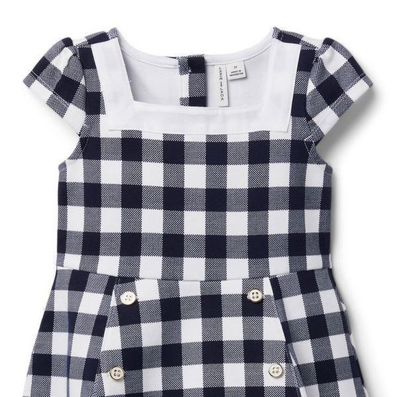 Janie and Jack Gingham Ponte Dress - Picture 2 of 6